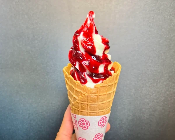 果樹園のソフトクリーム